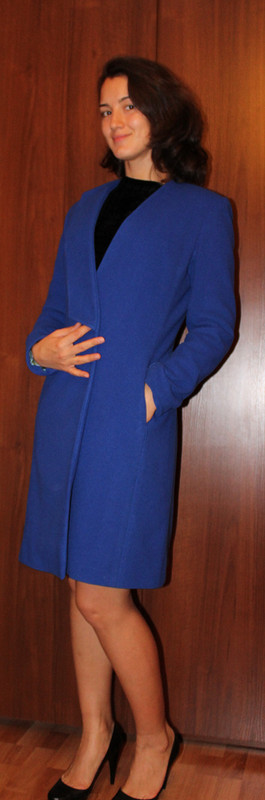 Ультра-такое-мариновое пальто от Maslenitsa