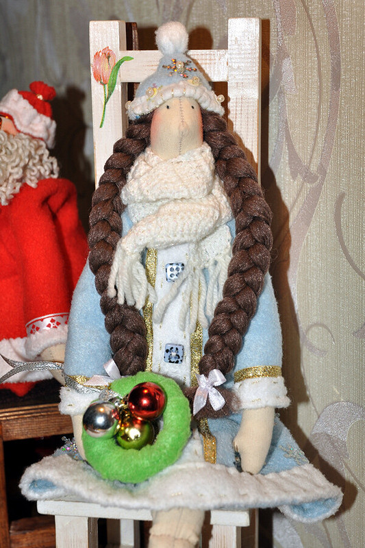 Дед Санта и его внучка Снегурочка! Новогодние Тильды. от MymiMama