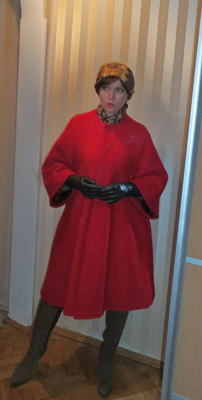 Красное пальто от MarinaFranchuk