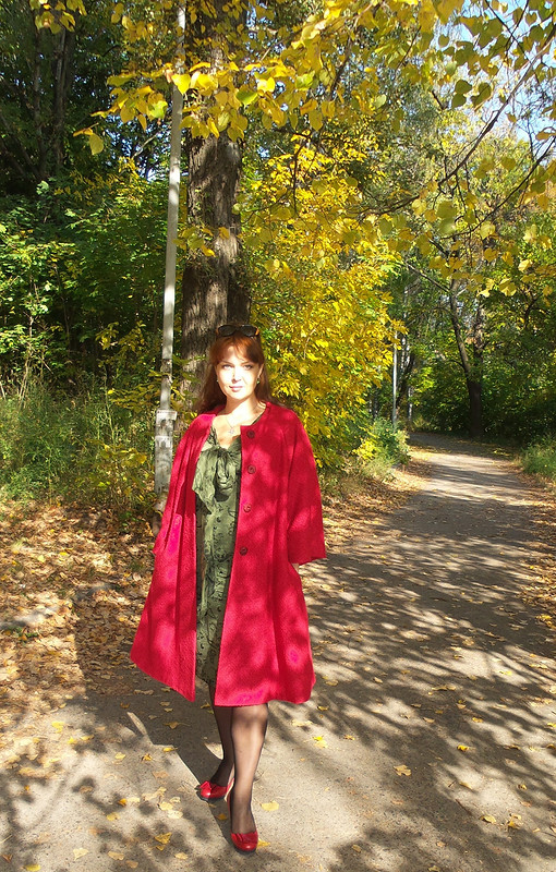 Красное пальто от MarinaFranchuk