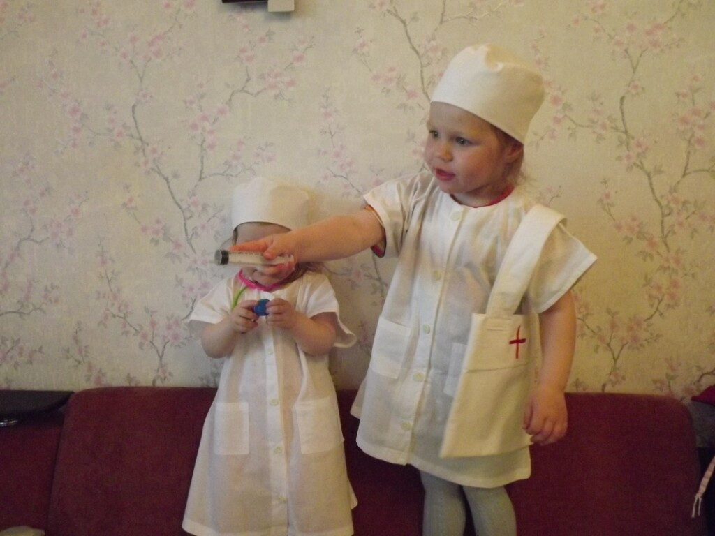 Медицинские халаты в детский сад (Мария Александрова) от Мария Александрова