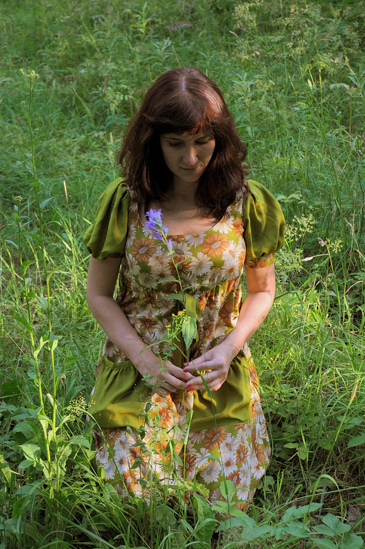 «Деревенское» платье. от ElenaMilovanova