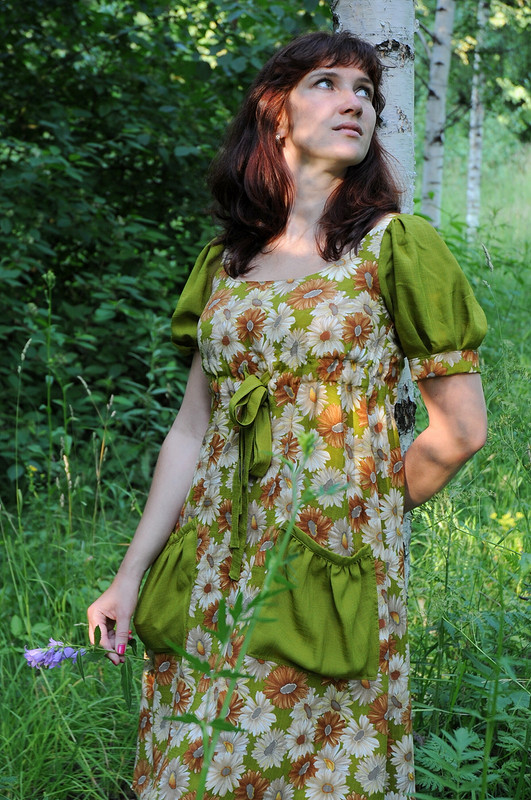«Деревенское» платье. от ElenaMilovanova