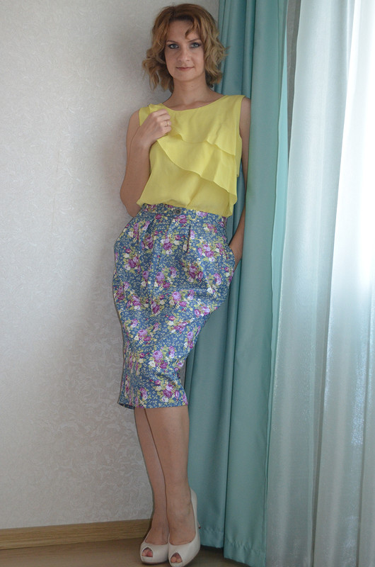 юбка в цветочек от slon4343