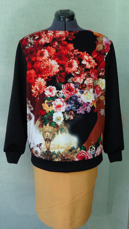 Цветочный пуловер от lady_olya