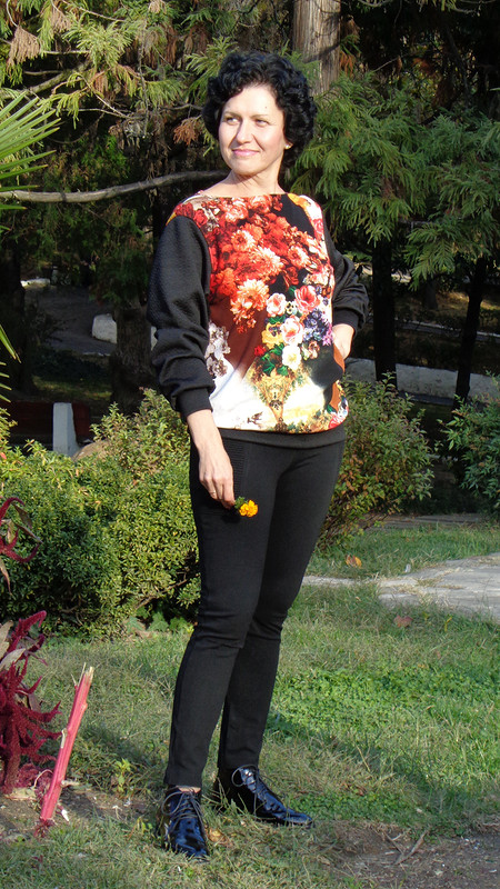 Цветочный пуловер от lady_olya