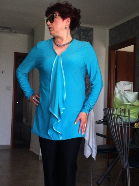 Блуза цвета туркиз от Tatyana_L