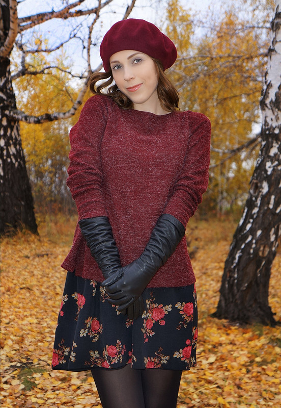 Осень цвета бургунди от Julie Morozowa 