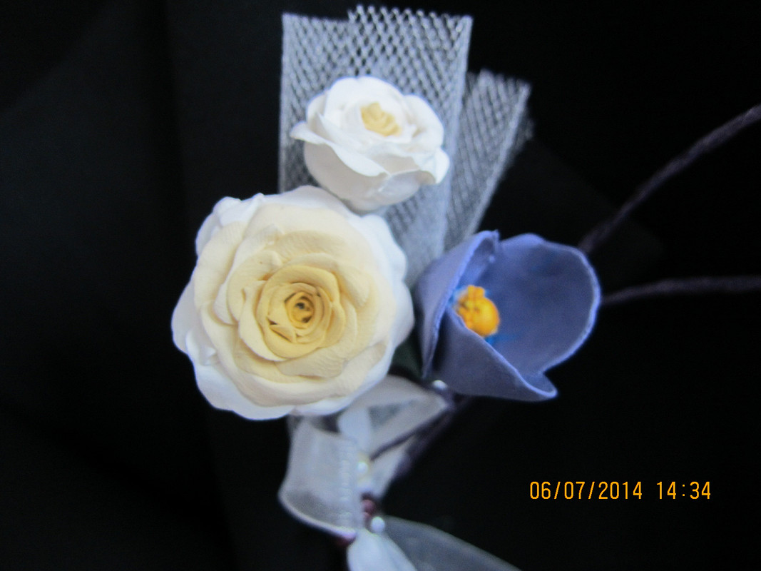 розы из японской глины от Kima