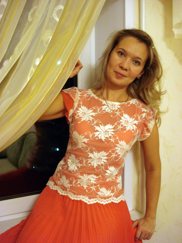Топ для коралловой юбки от Olga_Tr