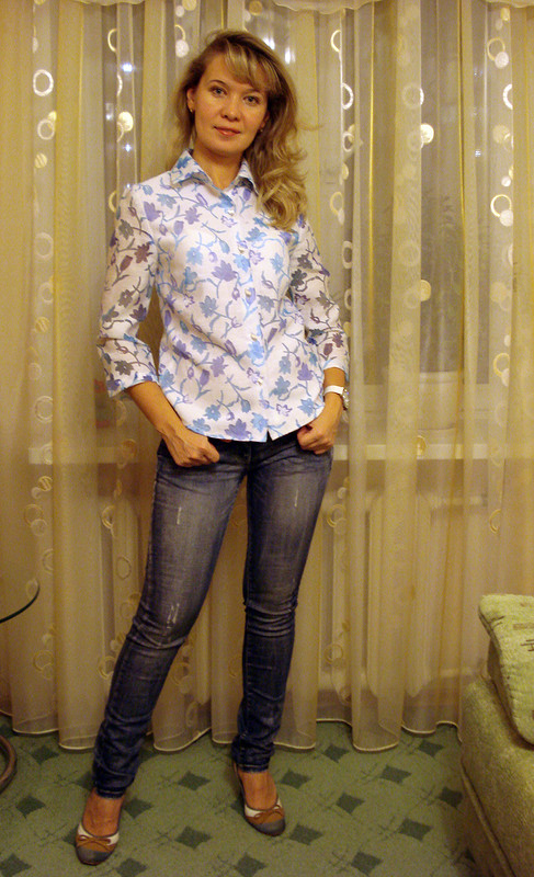 Водяные лилии к джинсам от Olga_Tr