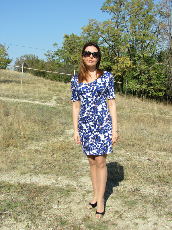 Бело-голубое платье от marina_mandarina