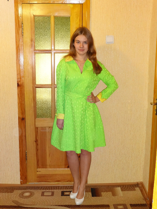 зелененькое платье для доченьки от Rudenko2112