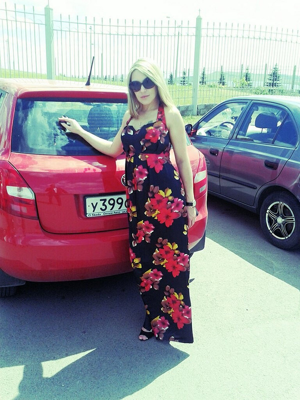 Цветочное платье от Pandorochka