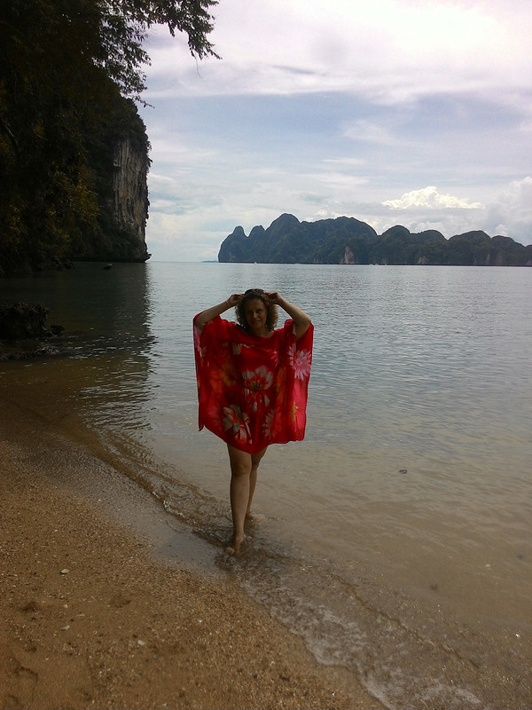 Отпуск в октябре. Платье пляжное красное. от Alexa-ten