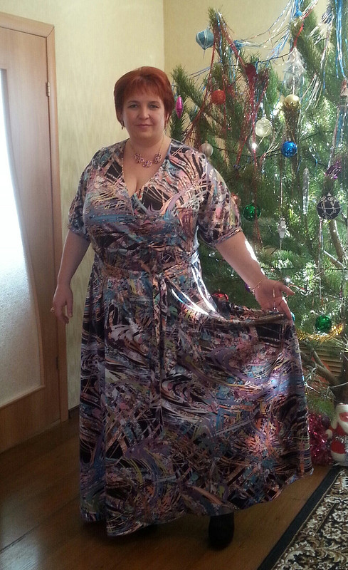 Новогоднее платье для коллеги от Лена*74