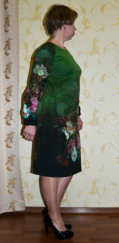 Платье с букетами от Елена Балабан