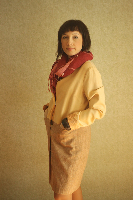 Двухцветное пальто от MilaBort