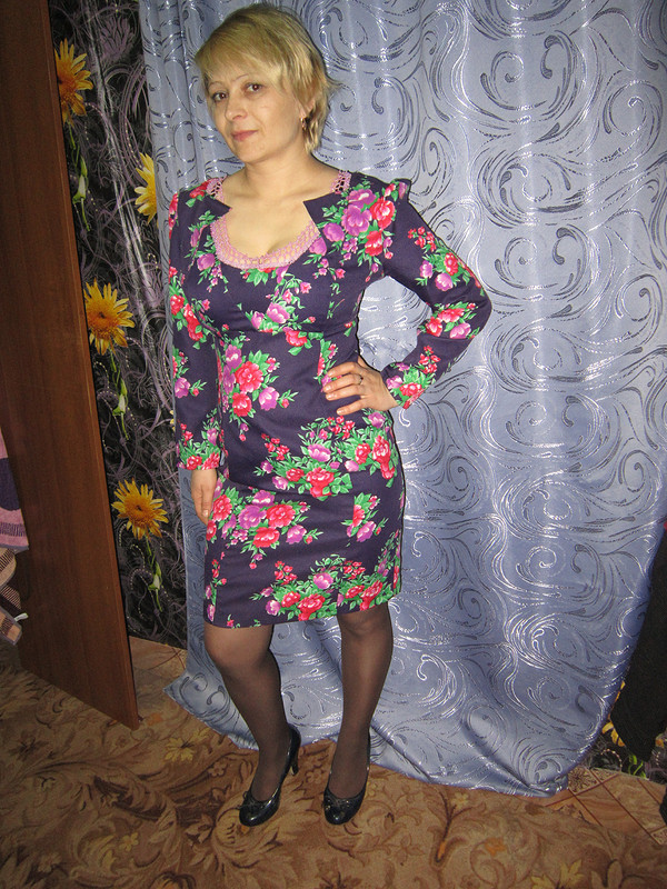 Весенние платье - футляр от Валентина Ковалёва