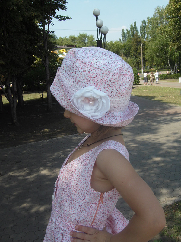 Летнее платье+ панамка для моей дочурки от olikavovk