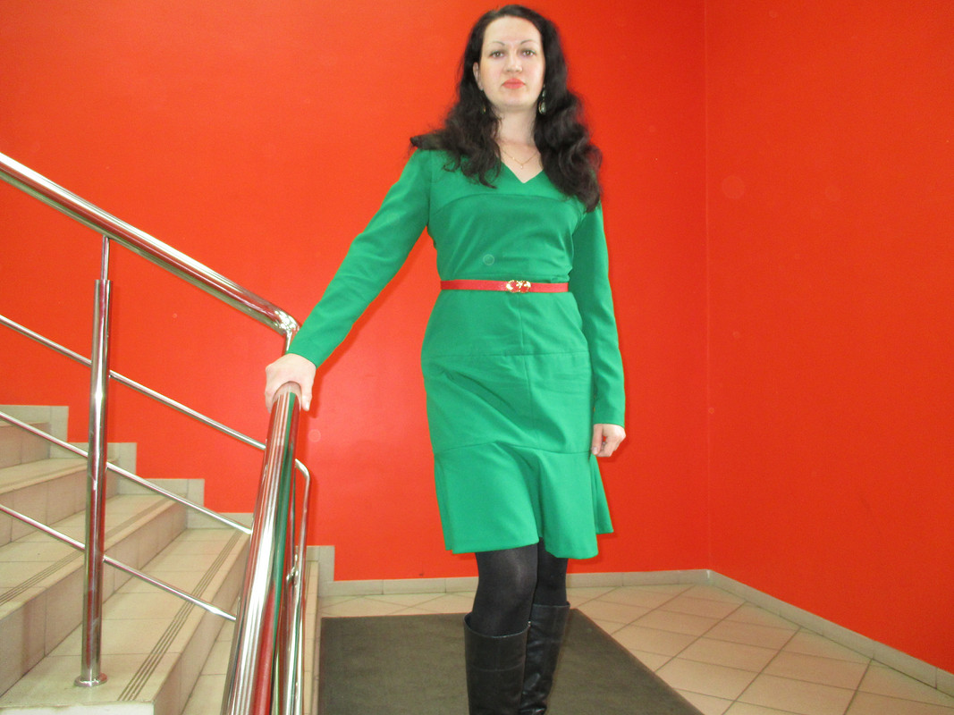 Моё зеленое платьишко от Аня Алексеева