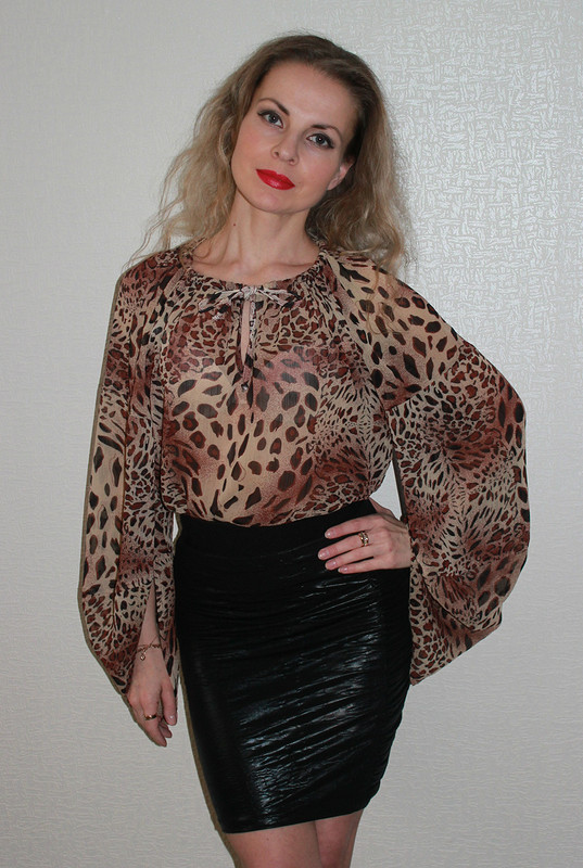 леопардовая блузка от Ирина Пальцева