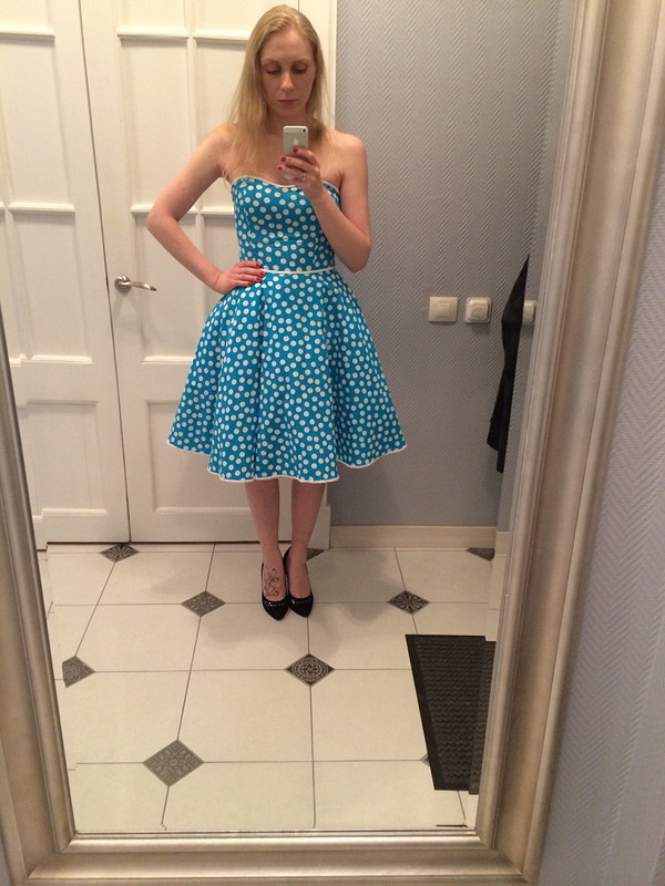 Голубое платье от Polina87