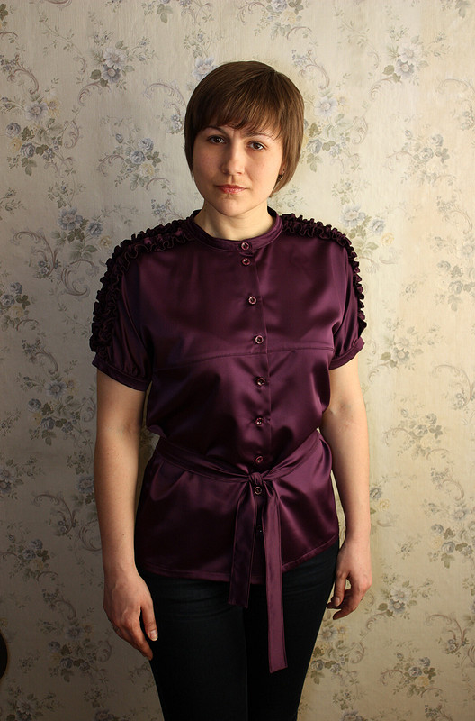 Блузка с рюшами от Vi0letta
