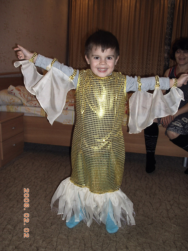 Детский карнавальный костюм рыбка, золотая рыбка