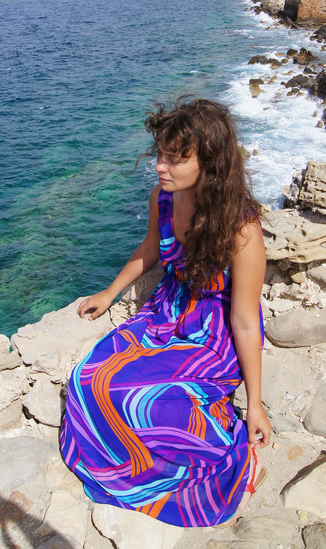 Платье цвета индиго от Valerie