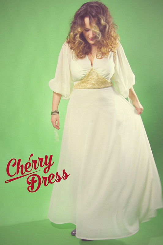 Белое платье с золотом от Nina-Cherry
