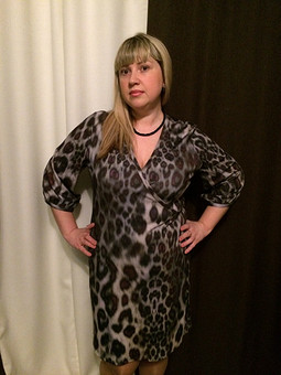 Работа с названием Леопардовое платье