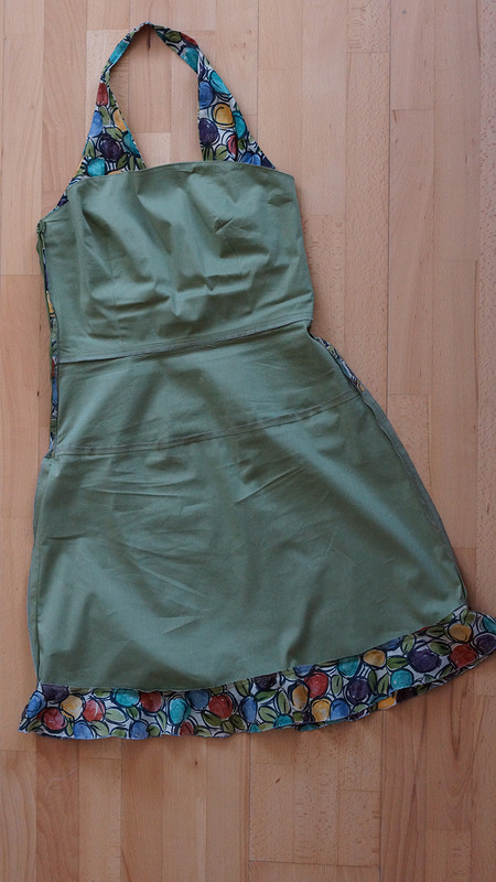 Яблочное платье-фартук. от olgapoluektova_style