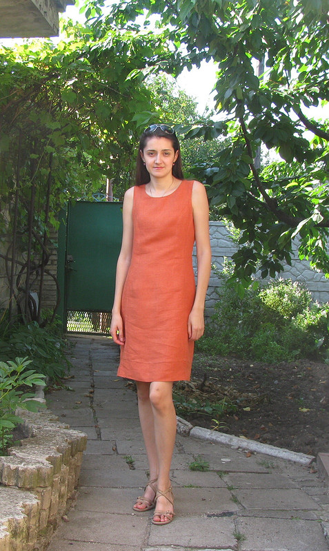 Льняное платье   5/2002  №105 от Vitochka83