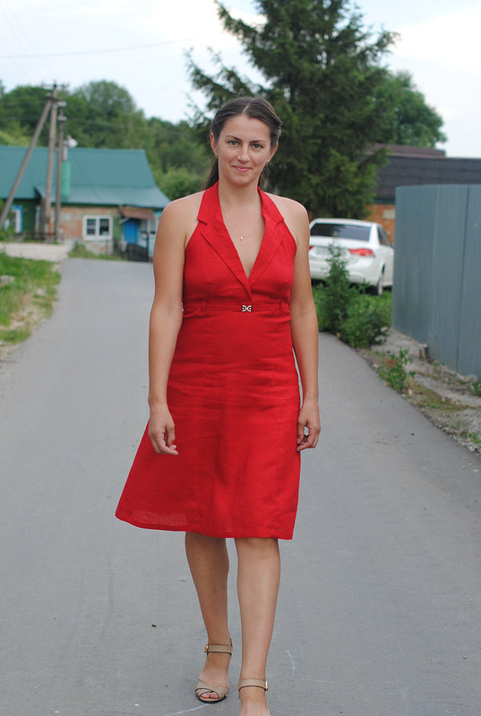 Алое платье-сарафан от Tulyachka