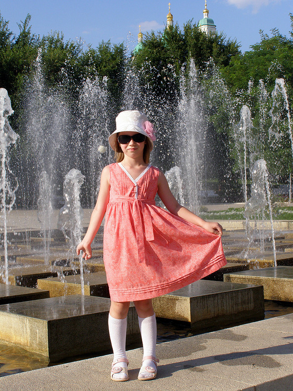 Складочное платье для дочки от alena.shubka
