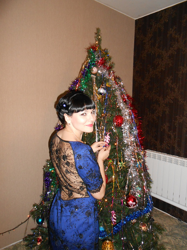 платье на новый год «синей лошади» от Lyubyshka