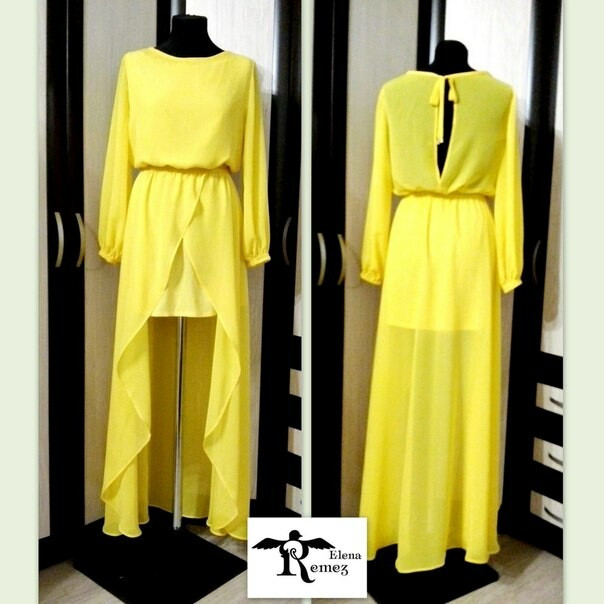 Желтое платье от Leno4egga