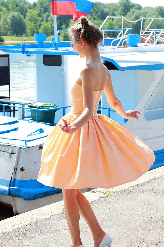 Платье-бюстье от rosa bianca