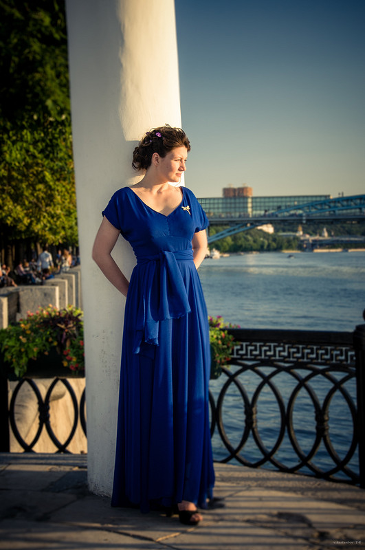 Синее платье от chereshneva