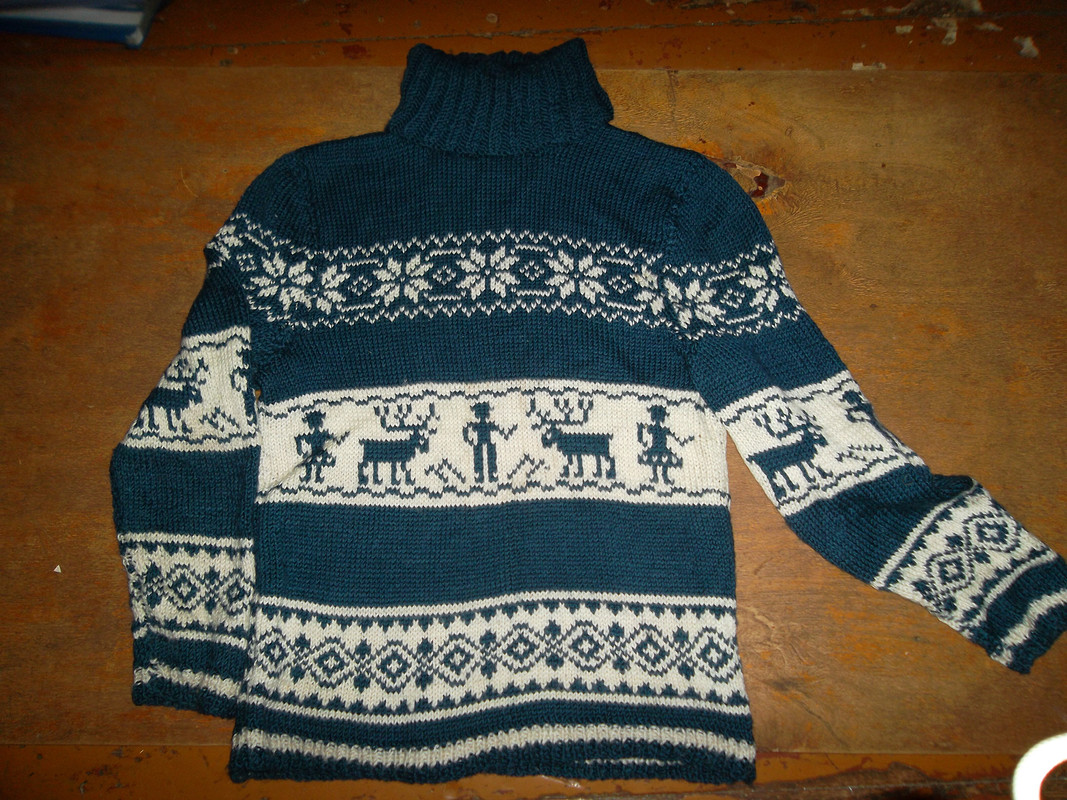 Мечта оленя - свитер с людьми:) от ninok