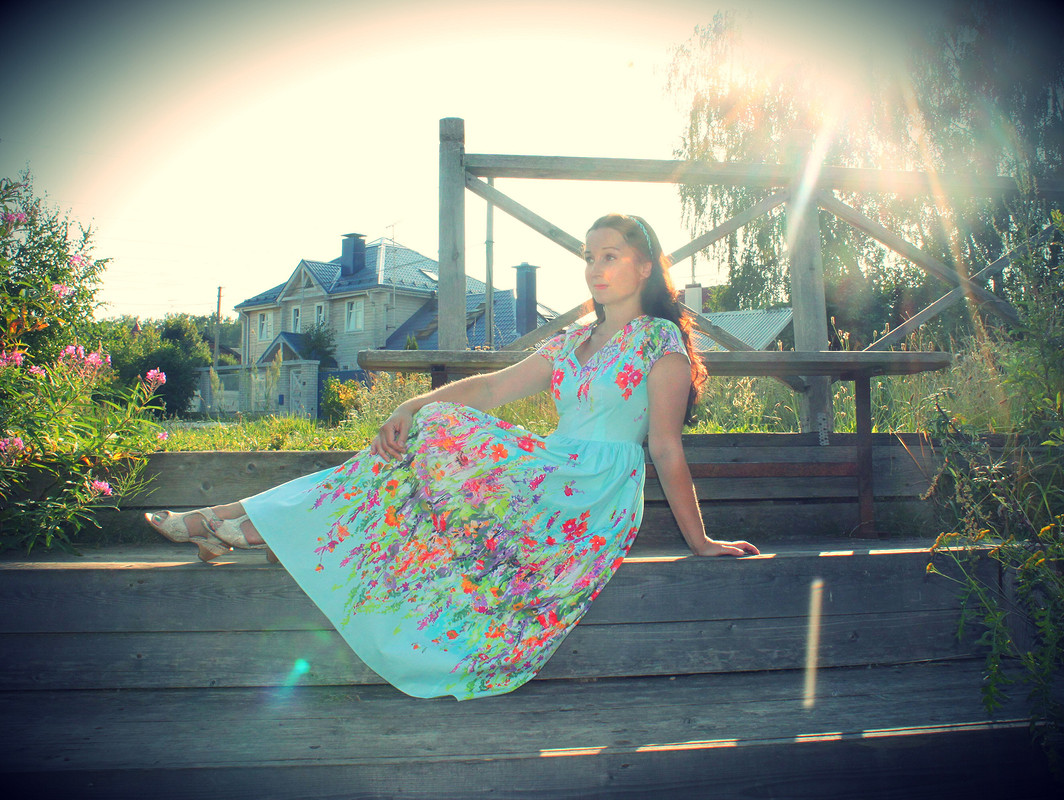 Платье в цветочек) от danin
