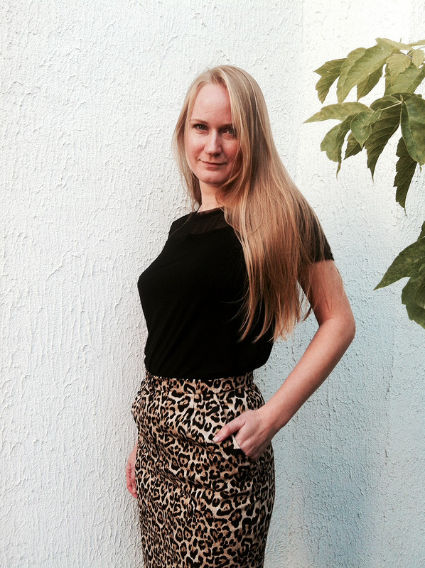 Леопардовая юбка от Olelukoe