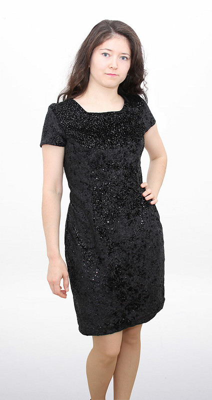 Маленькое чёрное платье с пайетками. от Suzanna-Suzy