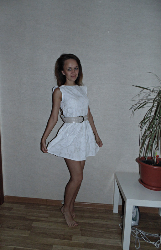 Белое платье от SibiryakovaYana