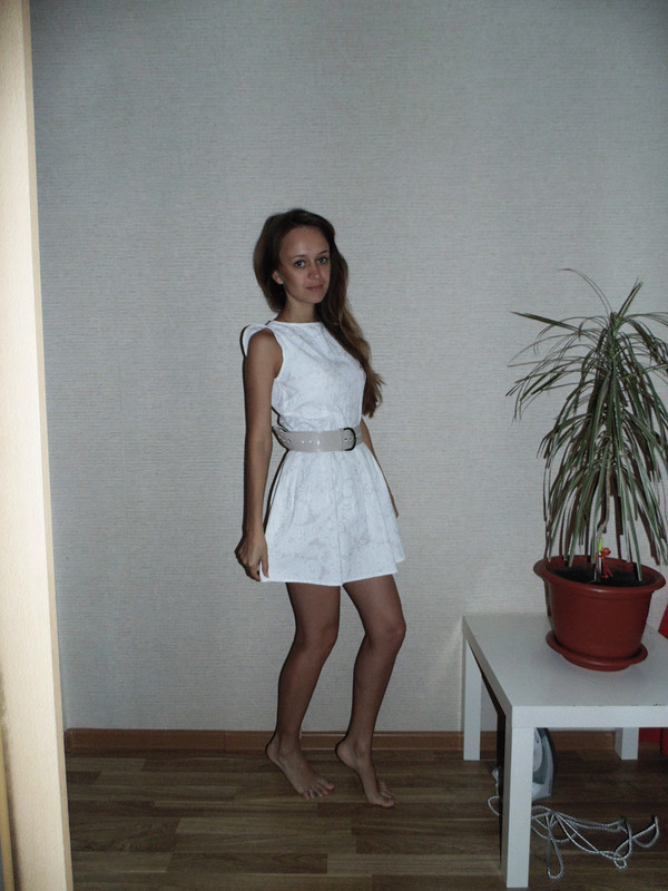 Белое платье от SibiryakovaYana