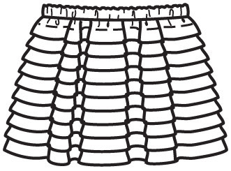 Как сшить юбку для девочки без выкройки