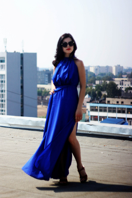 Синее платье от valenti