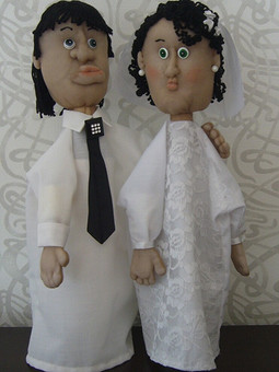 Куклы-перчатки или подарок на свадебный юбилей