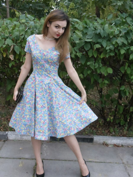 Платье по выкройке 50-х годов от Tiptopsewing